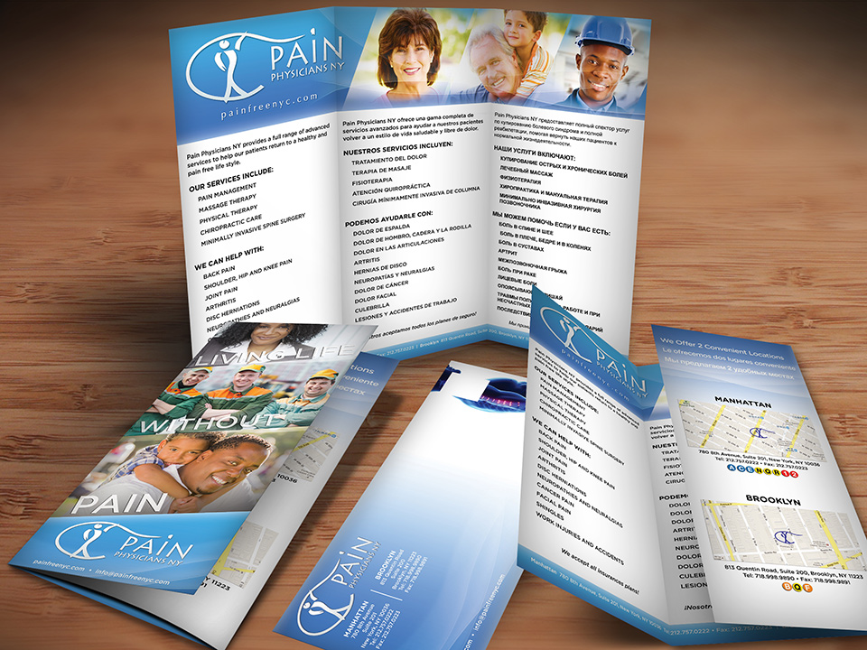 Pain Management Mailer Design