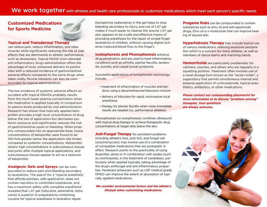 Pharmacy Sports Medicine Brochure