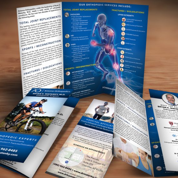 Brochure design for arizona orthopedics